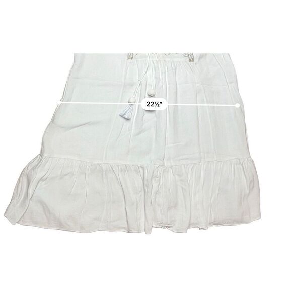 Lilly Pulitzer Amisa Tunic Dress Resort White Embroidered Coverup sz M‎ Bohemian - Picture 9 of 13